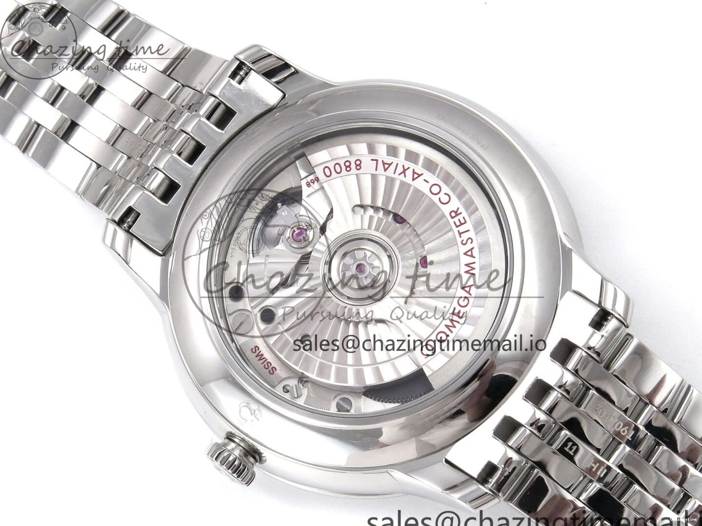 0317 Supportive De Ville Date SS VSF 1:1 Best Edition Blue Dial on SS Bracelet A 7700